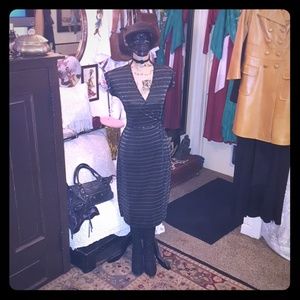 Vintage Disco Wrap Dress